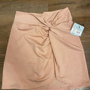 Swim cover up -Elegant  Twist Front Skirt